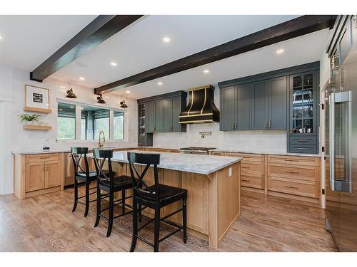 132-27111 Highway 597, Rural Lacombe County, AB - Indoor Photo Showing Kitchen With Upgraded Kitchen