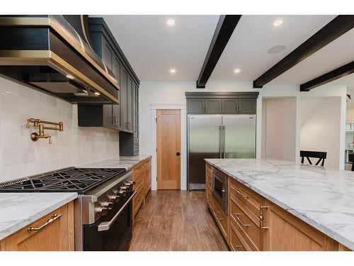 132-27111 Highway 597, Rural Lacombe County, AB - Indoor Photo Showing Kitchen With Upgraded Kitchen