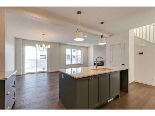 152 Sage Hill Heights Nw, Calgary, AB - Indoor Photo Showing Kitchen With Double Sink