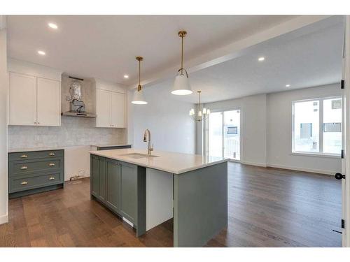 152 Sage Hill Heights Nw, Calgary, AB - Indoor Photo Showing Kitchen With Upgraded Kitchen