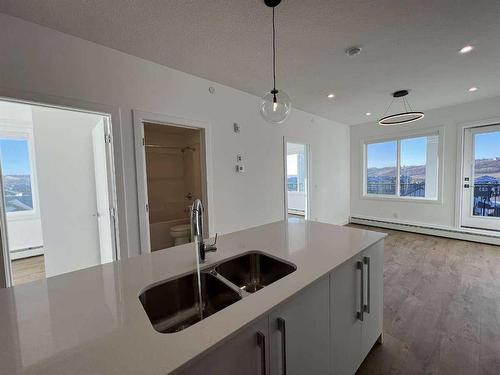 4408-111 Wolf Creek Drive, Calgary, AB - Indoor Photo Showing Kitchen With Double Sink