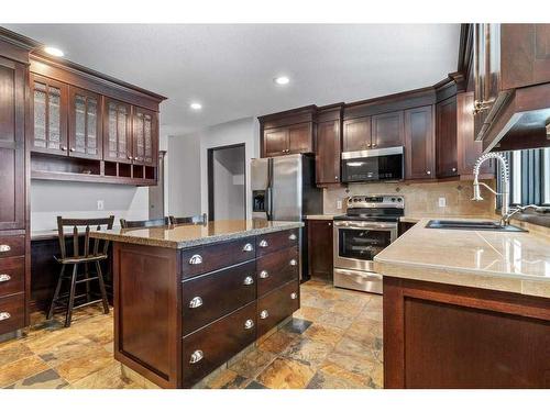 17 Ward Crescent, Red Deer, AB - Indoor Photo Showing Kitchen With Double Sink