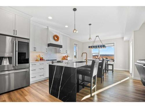 16 Ian Way, Sylvan Lake, AB - Indoor Photo Showing Kitchen With Stainless Steel Kitchen With Upgraded Kitchen