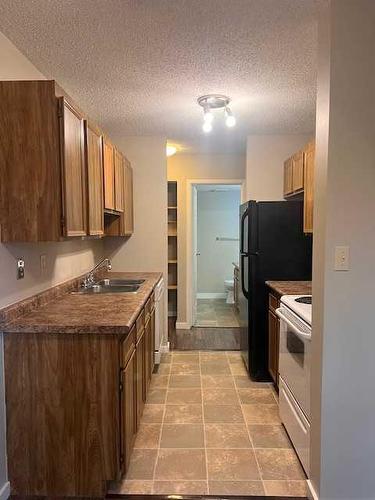 102-49 Bennett Street, Red Deer, AB - Indoor Photo Showing Kitchen With Double Sink