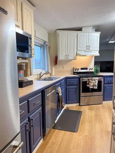 5016 47 Street, Hardisty, AB - Indoor Photo Showing Kitchen With Double Sink