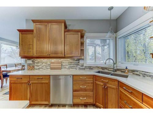 136 Ammeter Crescent, Red Deer, AB - Indoor Photo Showing Kitchen With Double Sink