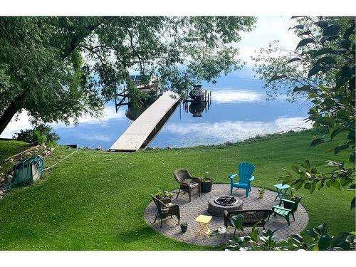 4804 Lake Street, Alix, AB - Outdoor With Body Of Water