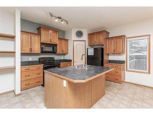 19 Jones Crescent, Red Deer, AB - Indoor Photo Showing Kitchen With Double Sink