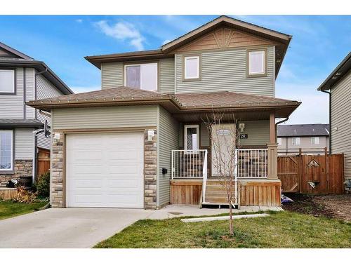 28 Almond Crescent, Blackfalds, AB - Outdoor With Deck Patio Veranda