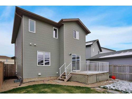 28 Almond Crescent, Blackfalds, AB - Outdoor With Deck Patio Veranda With Exterior