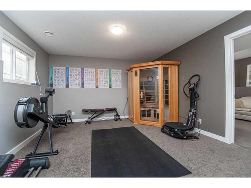 80 Trimble Close, Red Deer, AB - Indoor Photo Showing Gym Room