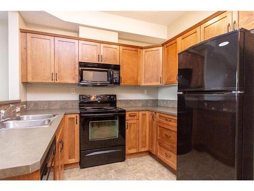 104-69 Ironstone Drive, Red Deer, AB - Indoor Photo Showing Kitchen With Double Sink