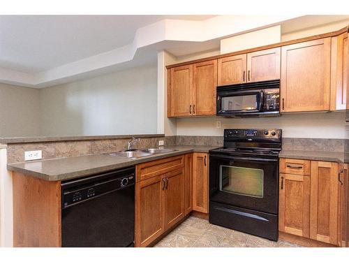 104-69 Ironstone Drive, Red Deer, AB - Indoor Photo Showing Kitchen With Double Sink