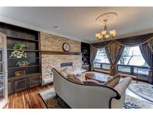 170 Jarvis Bay Drive, Jarvis Bay, AB - Indoor With Fireplace