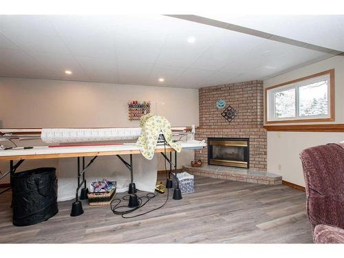 27110 Township Road 395, Rural Lacombe County, AB - Indoor With Fireplace