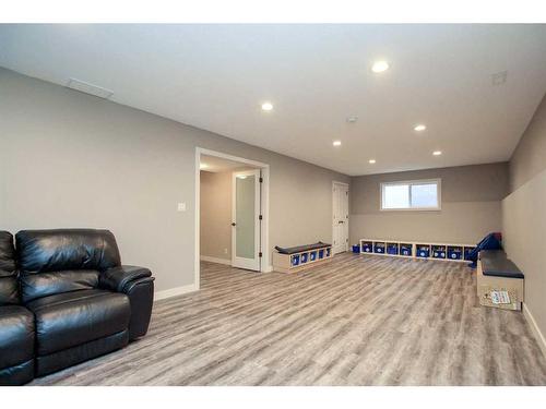 199 Cedar Square, Blackfalds, AB - Indoor Photo Showing Basement