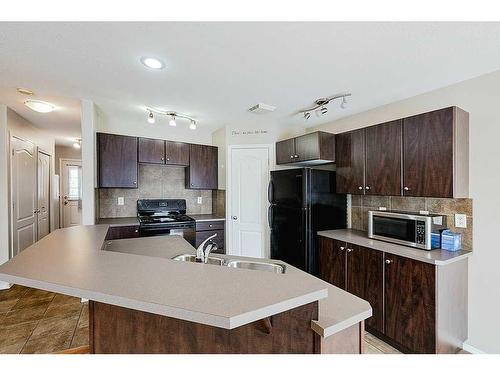 195 Ibbotson Close, Red Deer, AB - Indoor Photo Showing Kitchen With Double Sink