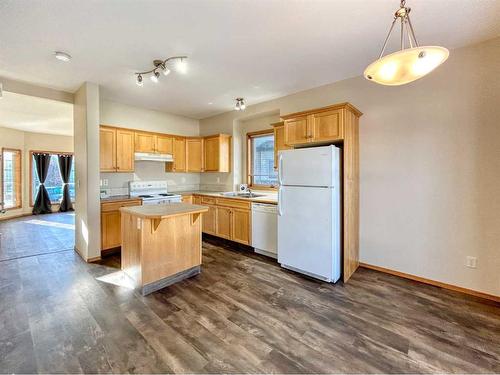 57 Abel Close West, Red Deer, AB - Indoor Photo Showing Kitchen With Double Sink