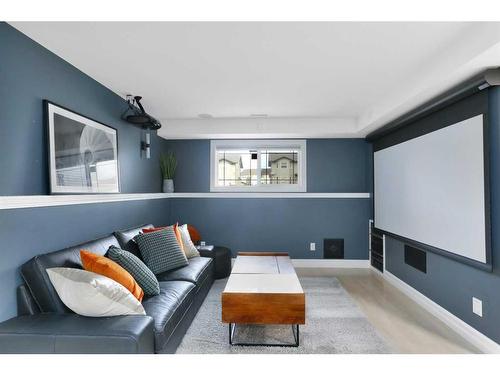 4921 Westbrooke Road, Blackfalds, AB - Indoor Photo Showing Living Room With Fireplace