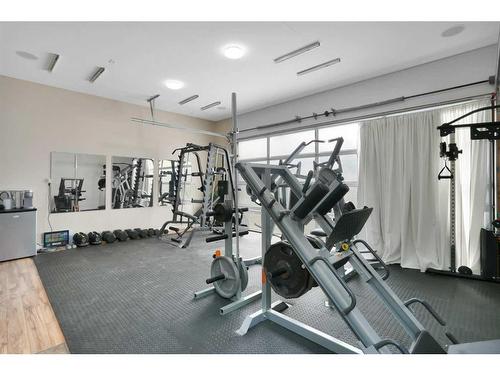 4921 Westbrooke Road, Blackfalds, AB - Indoor Photo Showing Gym Room