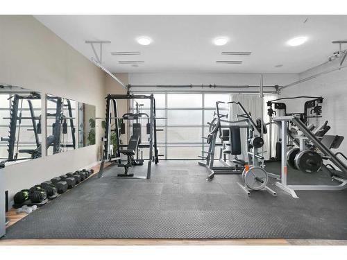 4921 Westbrooke Road, Blackfalds, AB - Indoor Photo Showing Gym Room