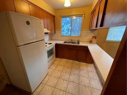 204 Terrace Park, Red Deer, AB - Indoor Photo Showing Kitchen With Double Sink