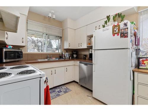 4208 59 Street Close, Camrose, AB - Indoor Photo Showing Kitchen With Double Sink