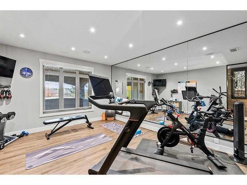 20 Sagewood Close, Red Deer, AB - Indoor Photo Showing Gym Room