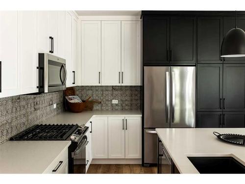 132 Meadow Ponds Drive, Rural Clearwater County, AB - Indoor Photo Showing Kitchen With Double Sink With Upgraded Kitchen