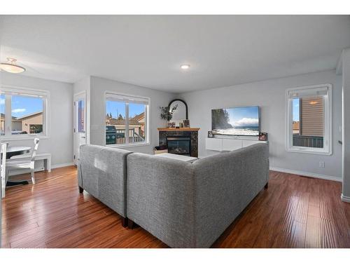 7514 40 Avenue, Camrose, AB - Indoor Photo Showing Living Room With Fireplace