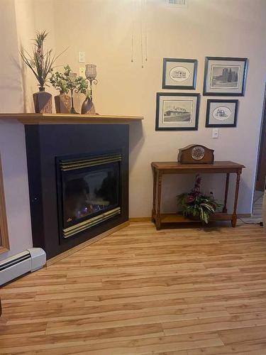 305-5300 48 Street, Red Deer, AB - Indoor Photo Showing Living Room With Fireplace