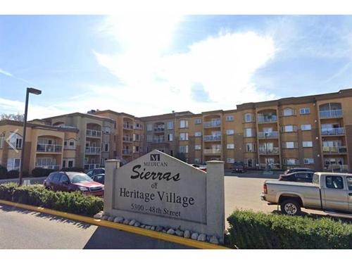 305-5300 48 Street, Red Deer, AB - Outdoor With Balcony With Facade