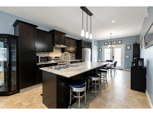 5311 48 Street, Innisfail, AB - Indoor Photo Showing Kitchen With Stainless Steel Kitchen With Double Sink With Upgraded Kitchen