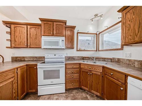 312 Jenner Crescent, Red Deer, AB - Indoor Photo Showing Kitchen With Double Sink