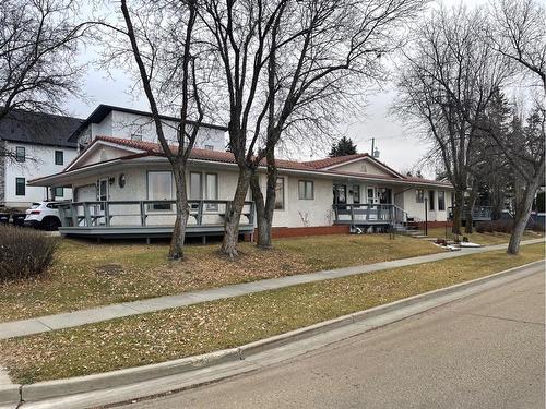 A-4821 54 Street, Camrose, AB - Outdoor With Deck Patio Veranda With Facade