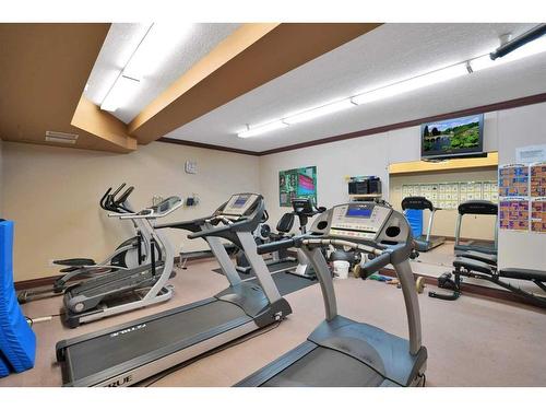 324-5300 48 Street, Red Deer, AB - Indoor Photo Showing Gym Room