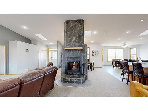 38135 Rr 20-1, Rural Stettler No. 6, County Of, AB - Indoor Photo Showing Living Room With Fireplace