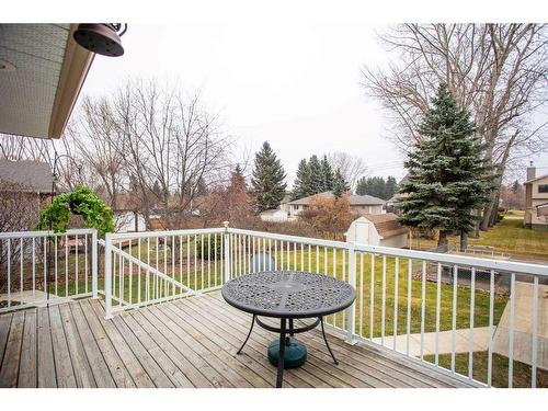 72 Hathaway Lane, Lacombe, AB - Outdoor With Deck Patio Veranda With Exterior