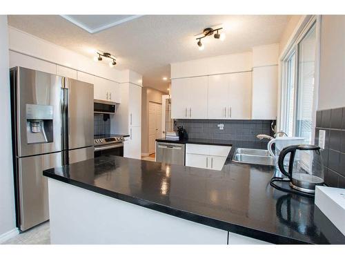 113 Selkirk Boulevard, Red Deer, AB - Indoor Photo Showing Kitchen With Stainless Steel Kitchen With Double Sink