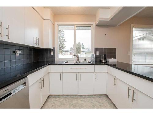 113 Selkirk Boulevard, Red Deer, AB - Indoor Photo Showing Kitchen With Double Sink