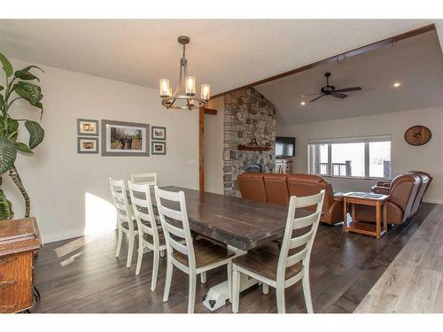 37247 Range Road 264, Rural Red Deer County, AB - Indoor Photo Showing Living Room With Fireplace