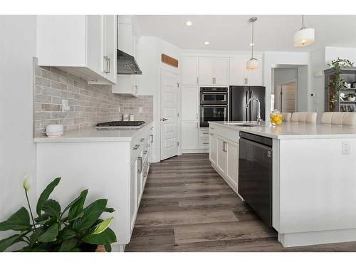 2 Meadow Close, Lacombe, AB - Indoor Photo Showing Kitchen With Upgraded Kitchen