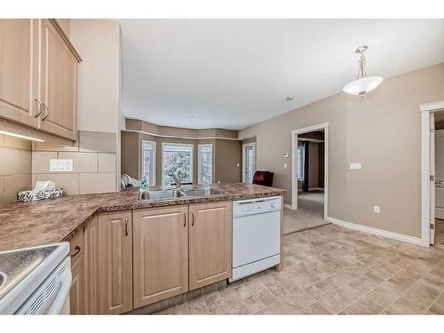 209-6 Michener Boulevard, Red Deer, AB - Indoor Photo Showing Kitchen With Double Sink