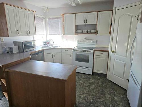 4619 55 Avenue, Lacombe, AB - Indoor Photo Showing Kitchen With Double Sink