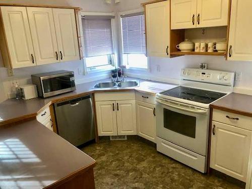 4619 55 Avenue, Lacombe, AB - Indoor Photo Showing Kitchen With Double Sink