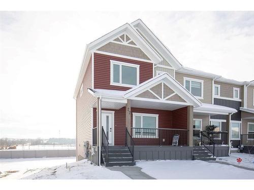 27 Gray Close, Sylvan Lake, AB - Outdoor With Deck Patio Veranda With Facade