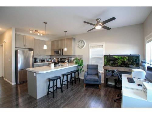 101 Crimson Court, Blackfalds, AB - Indoor Photo Showing Kitchen With Stainless Steel Kitchen