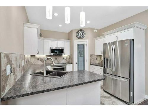 2 Garrison Place, Red Deer, AB - Indoor Photo Showing Kitchen With Stainless Steel Kitchen With Double Sink