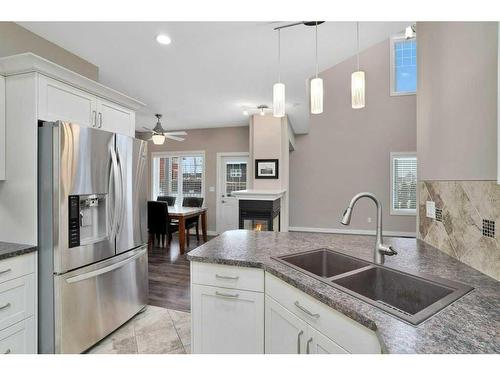 2 Garrison Place, Red Deer, AB - Indoor Photo Showing Kitchen With Stainless Steel Kitchen With Double Sink With Upgraded Kitchen