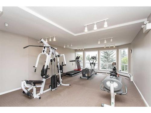 112-6118 53 Avenue, Red Deer, AB - Indoor Photo Showing Gym Room